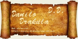Danilo Drakula vizit kartica